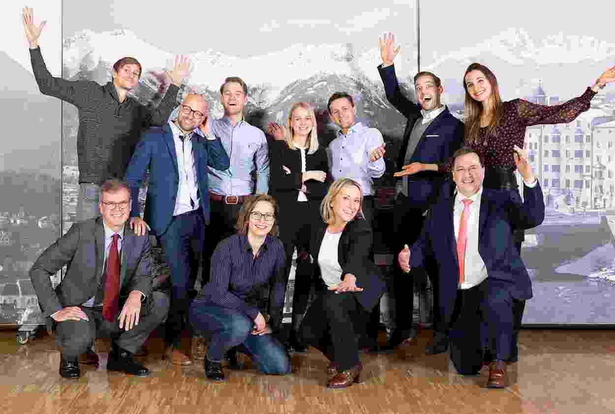 Junge ÖGSW Tirol mit Führungsduo ganz locker lässig